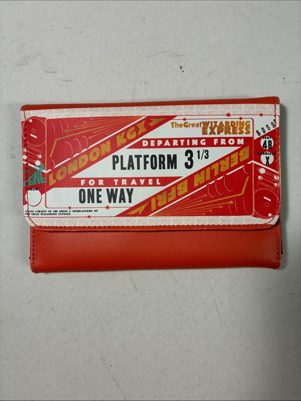 Buckle-Down Harry Potter Platform 3 1/3 Wizarding Express Ticket Wallet clutch